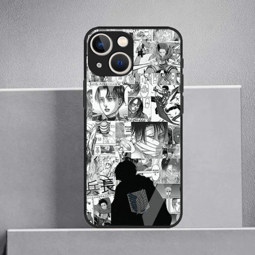 Attack on Titan Tempered Glas Case