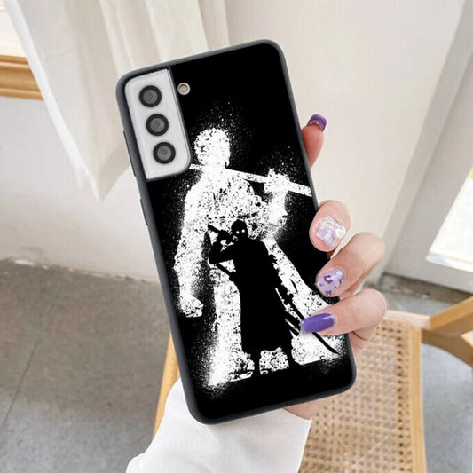 One Piece Silikon Hülle (schwarz/weiß)